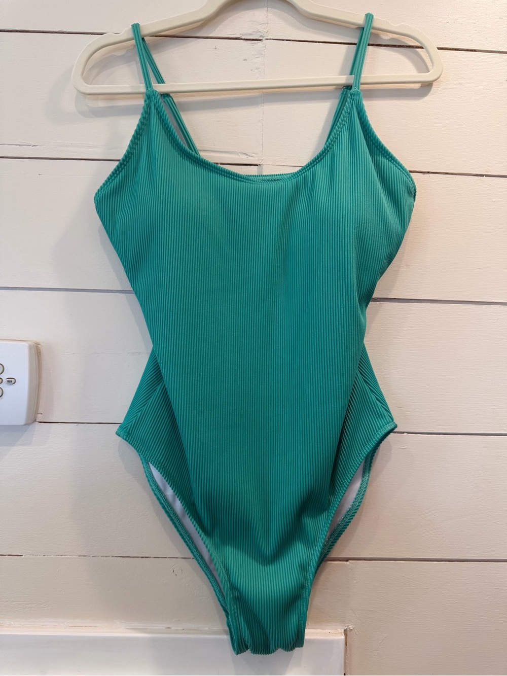 NWOT Green Ribbed One-Piece Swimsuit